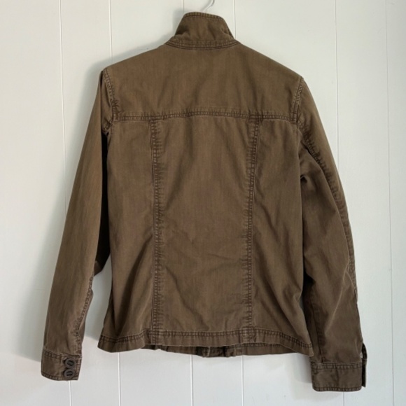 Eddie Bauer 2007 women's green army style cargo jacket size XS - Picture 2 of 15